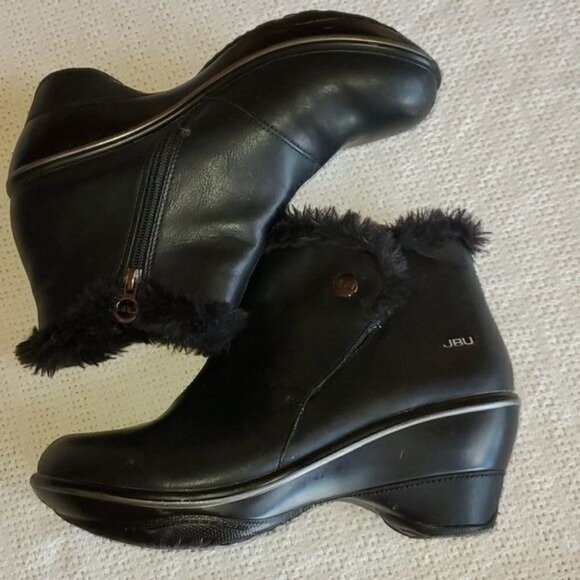 JBU by Jambu Sz.‎ 7.5 Fur-lined Black Booties - Picture 3 of 9